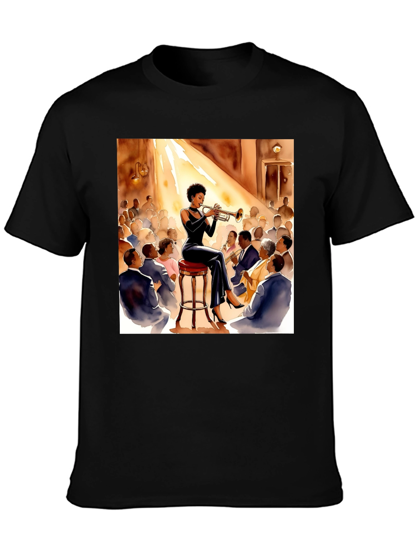 Jazz Trumpet Player Graphic T-Shirt