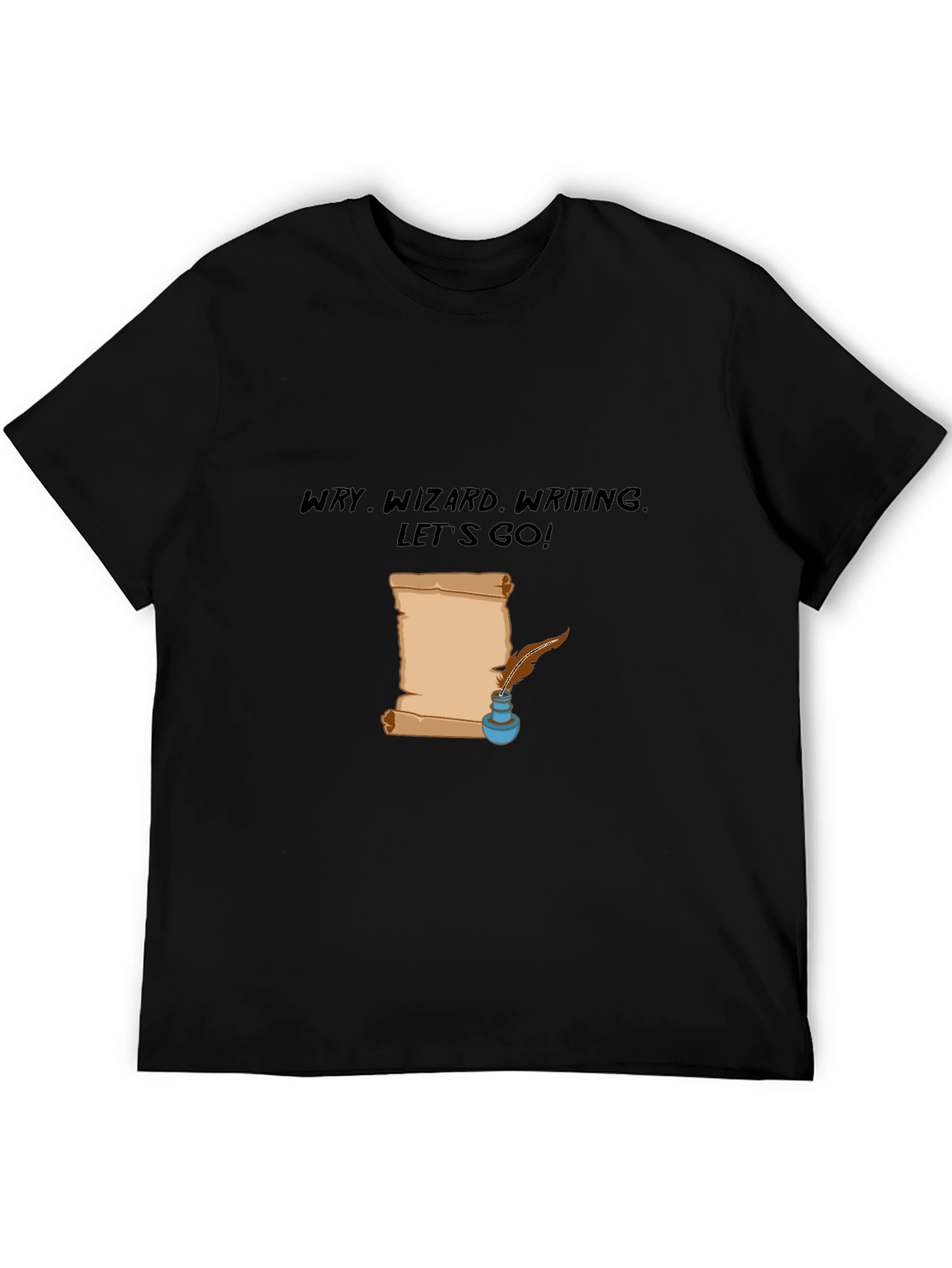 Wry Wizard Writing T-Shirt