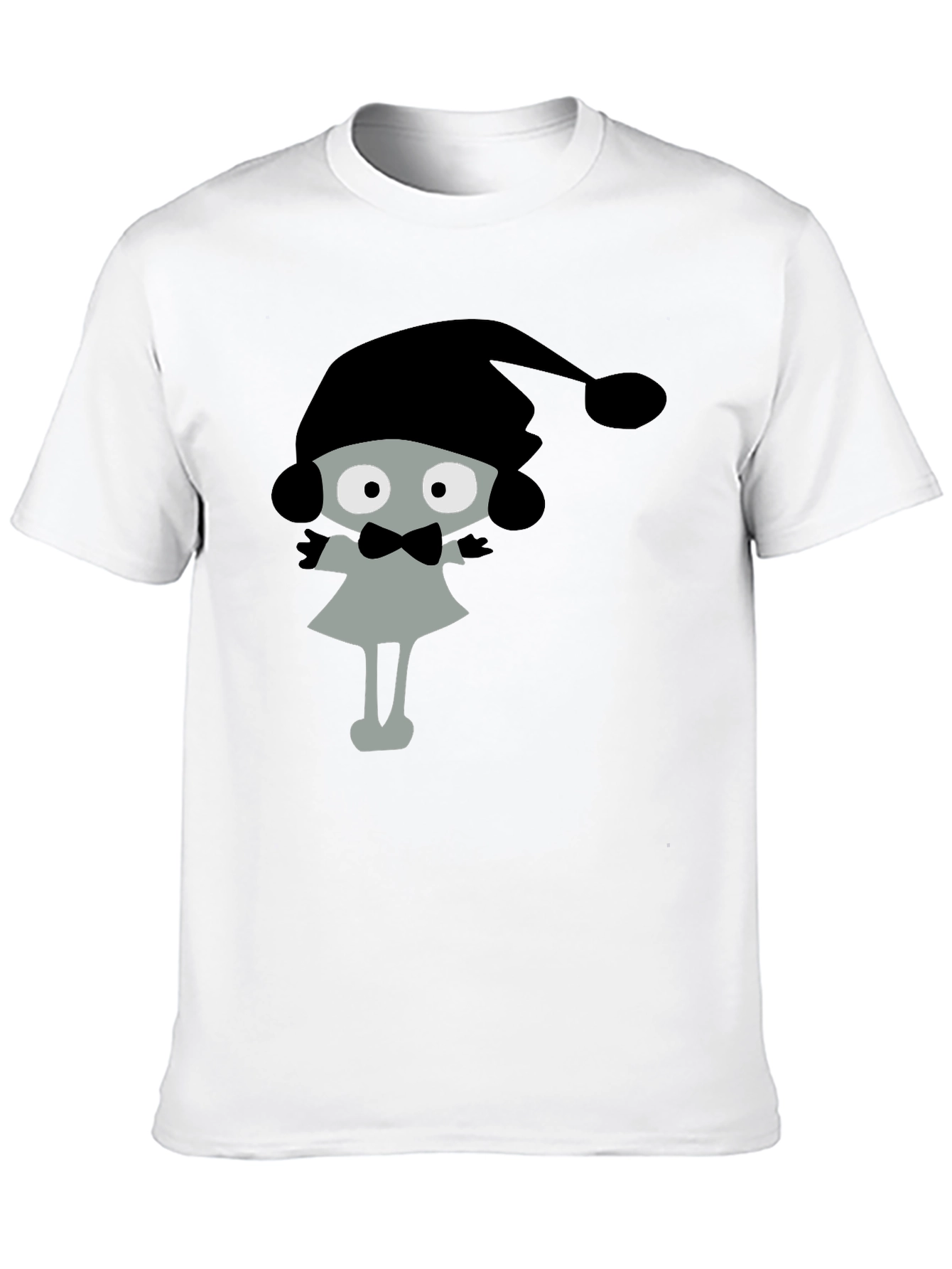 Cartoon Character Black T-Shirt