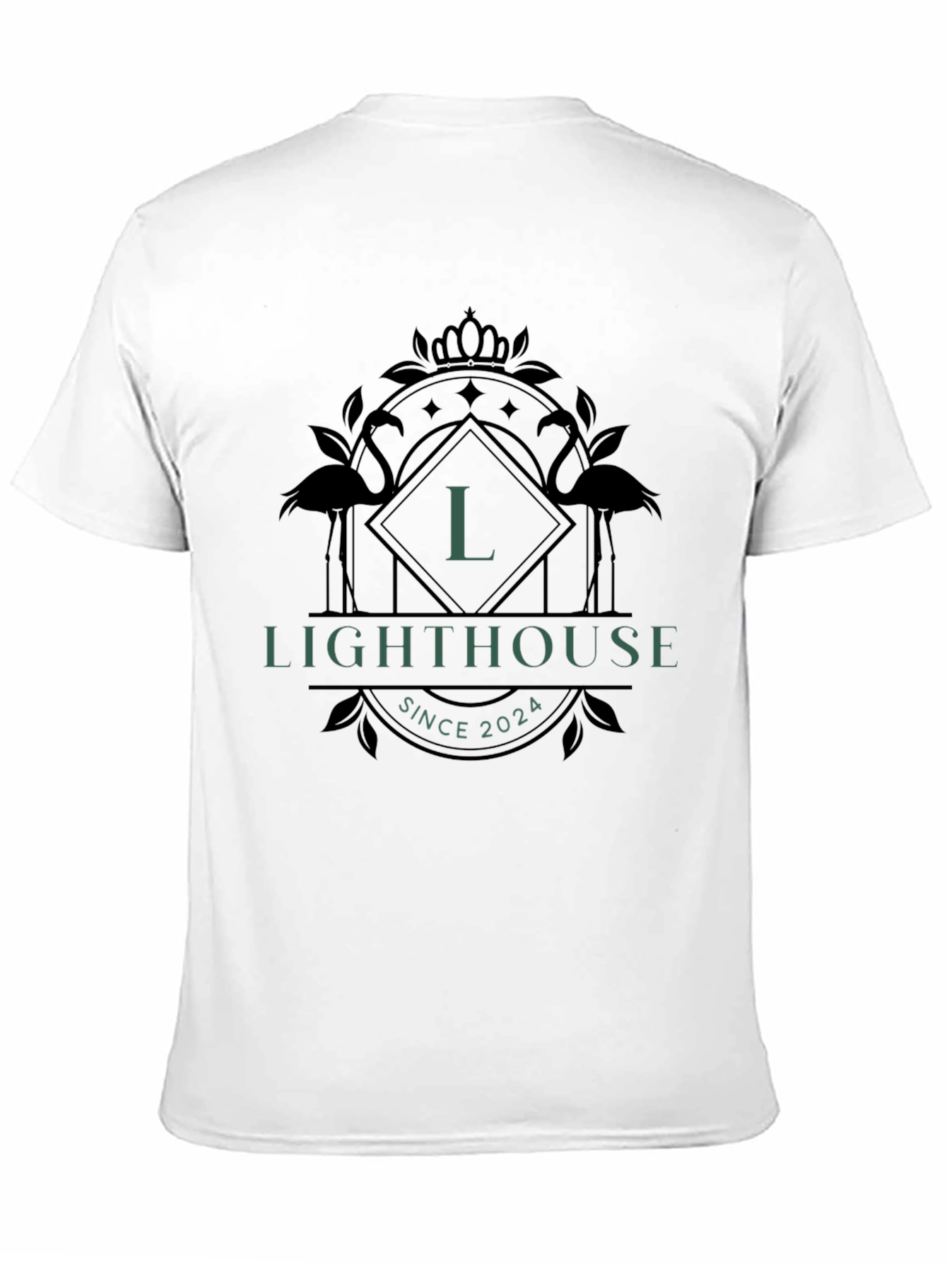 Lighthouse Design Black T-Shirt