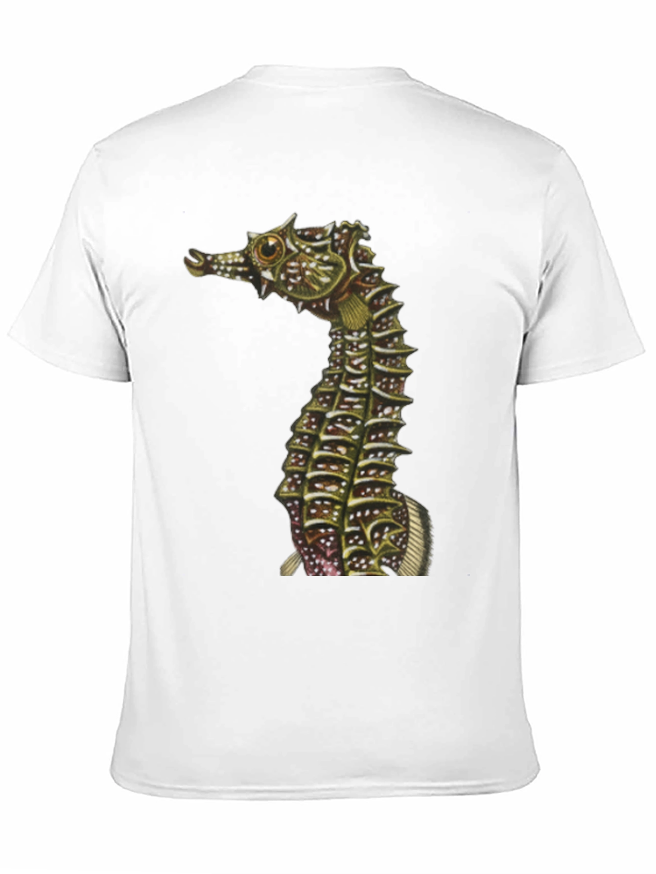 Seahorse Graphic Print Black T-Shirt