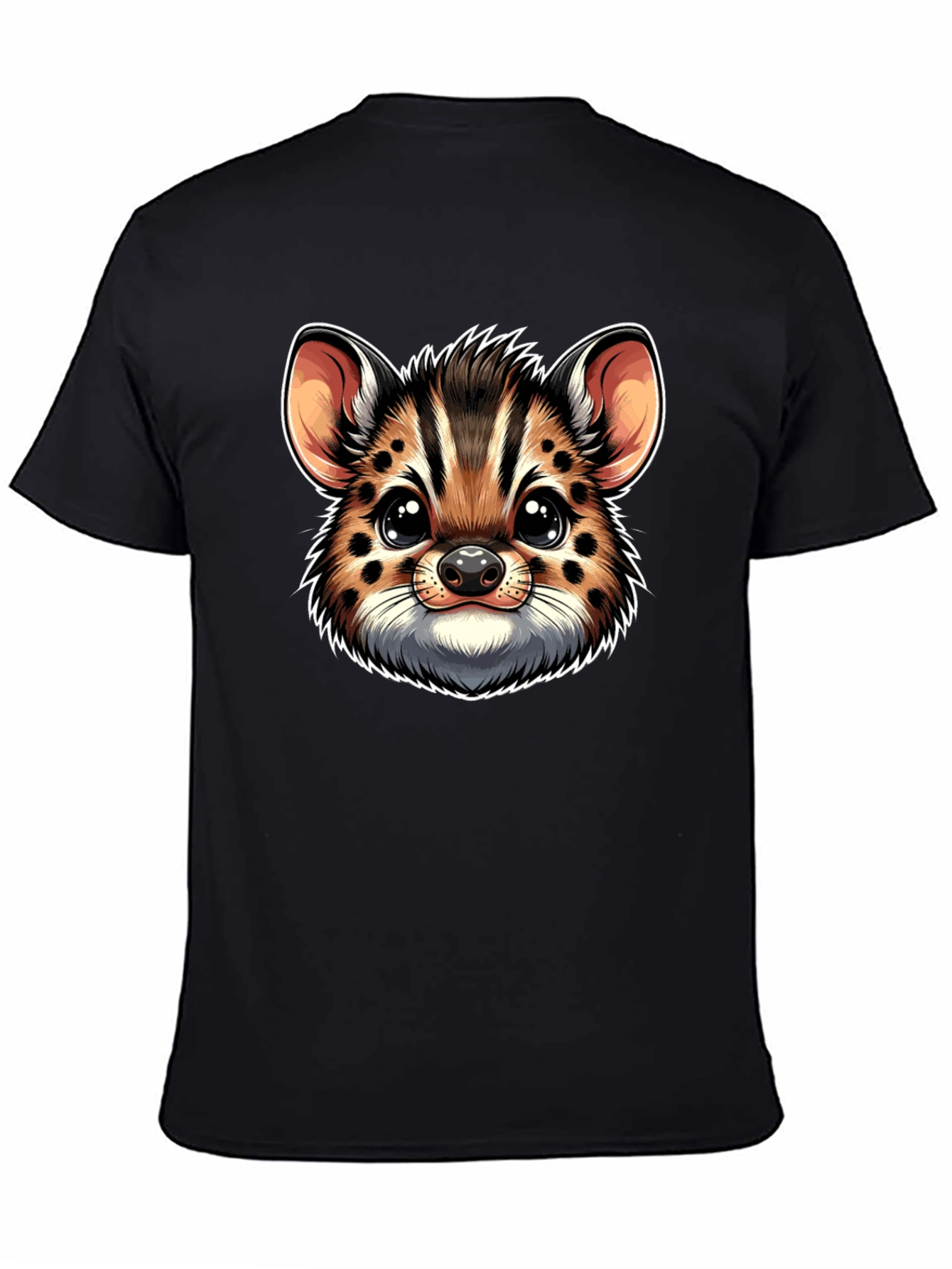 Cute Serval Kitten Face Graphic Tee