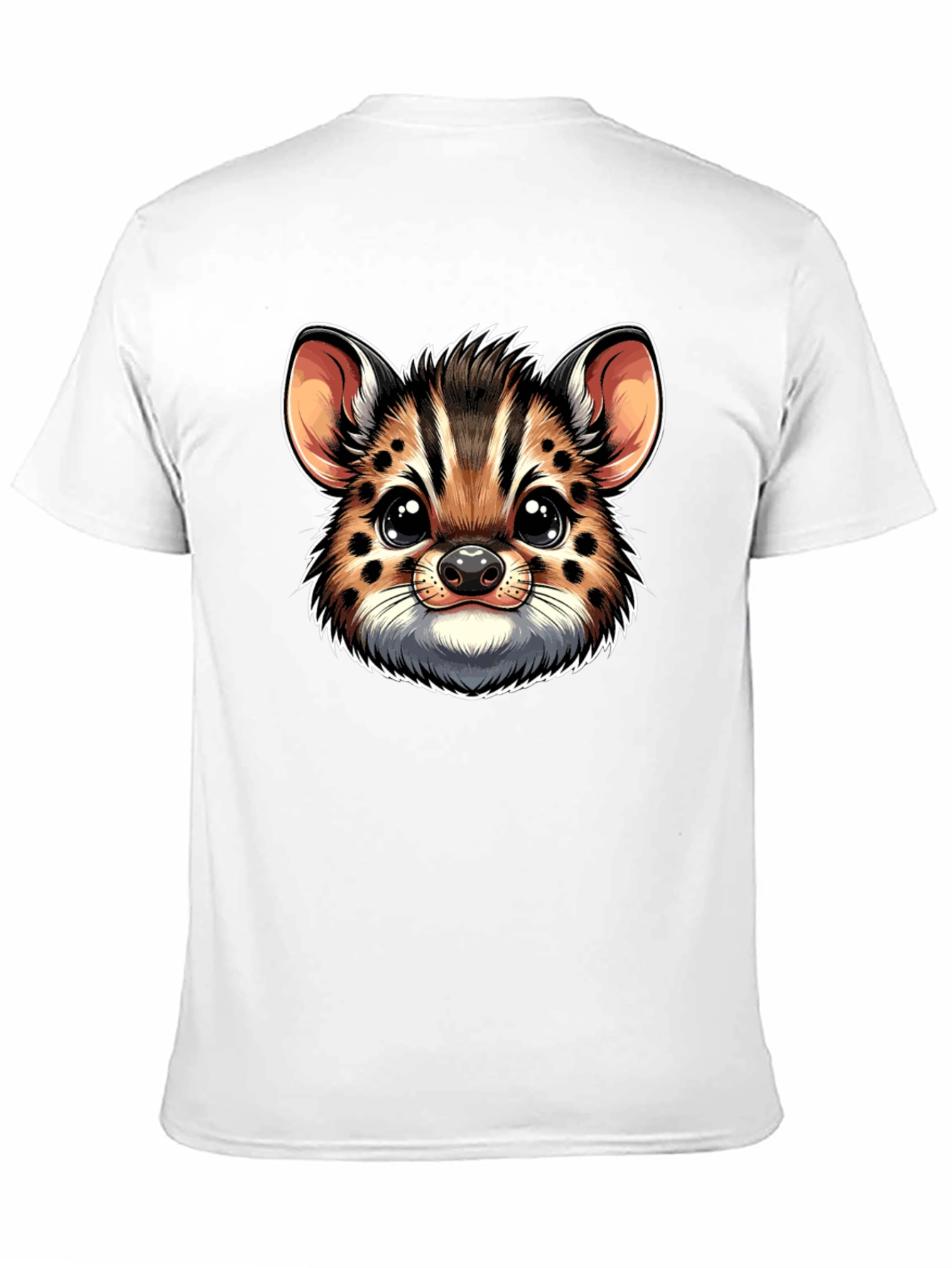 Cute Serval Kitten Face Graphic Tee