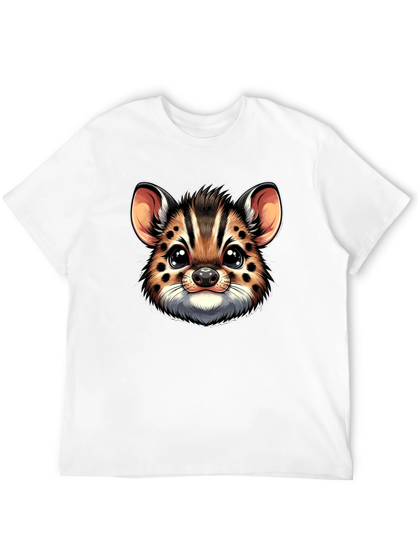 Cute Serval Kitten Face Graphic Tee
