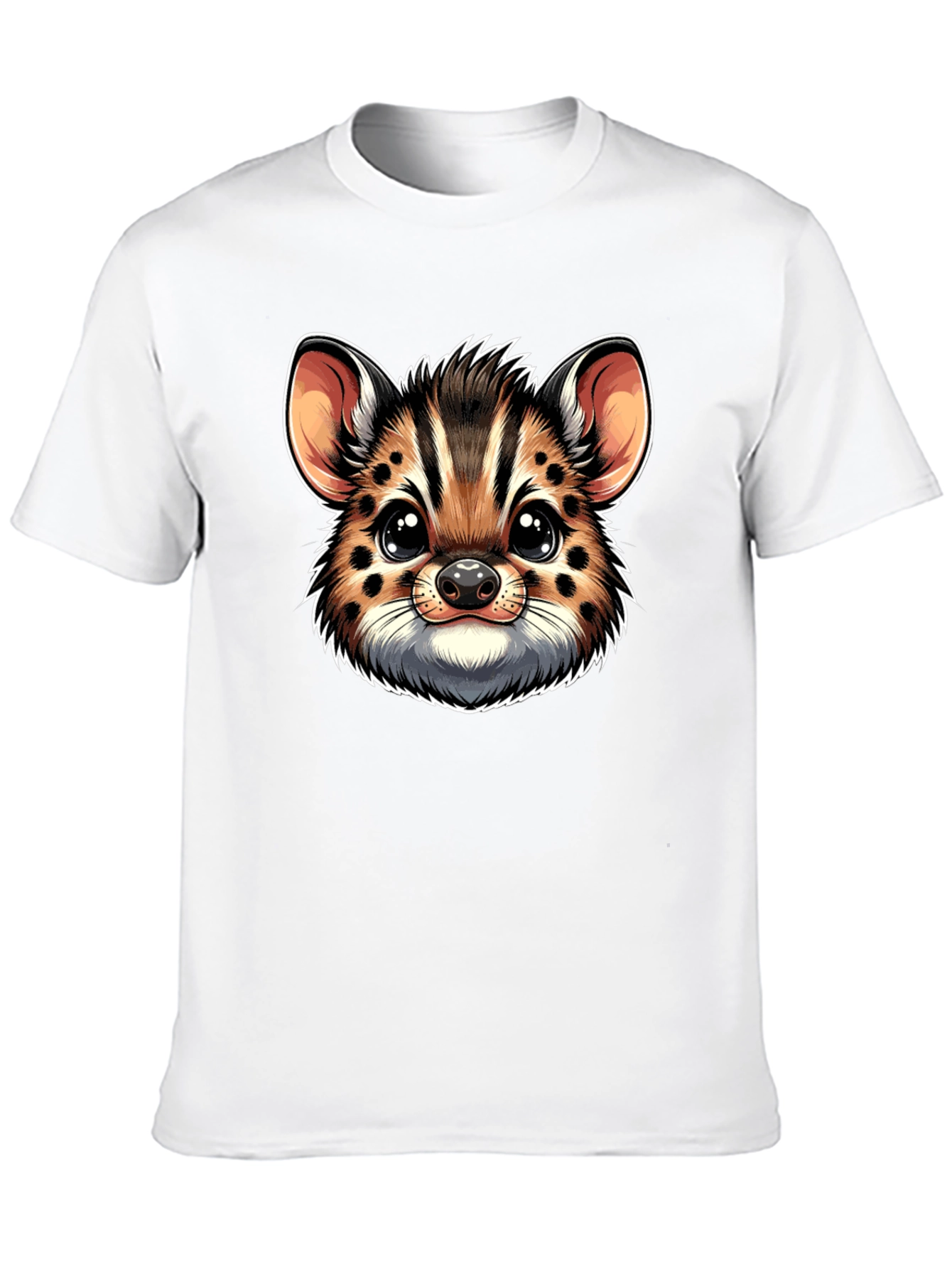 Cute Serval Kitten Face Graphic Tee
