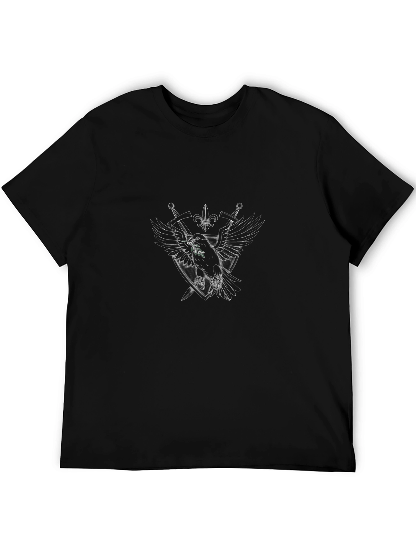 Emblem Raven Graphic T-Shirt