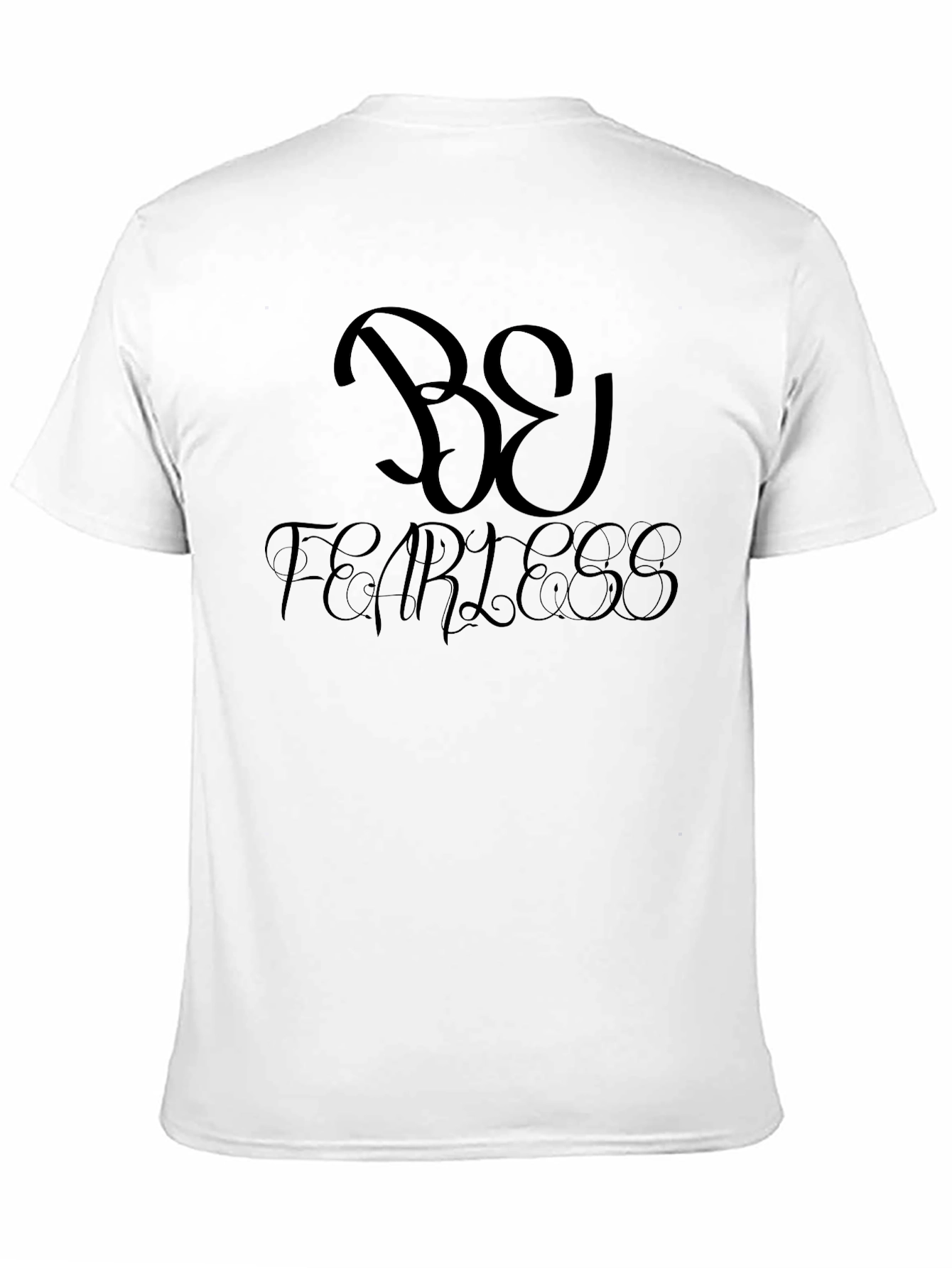 Be Fearless Black Graphic Tee - Short Sleeve