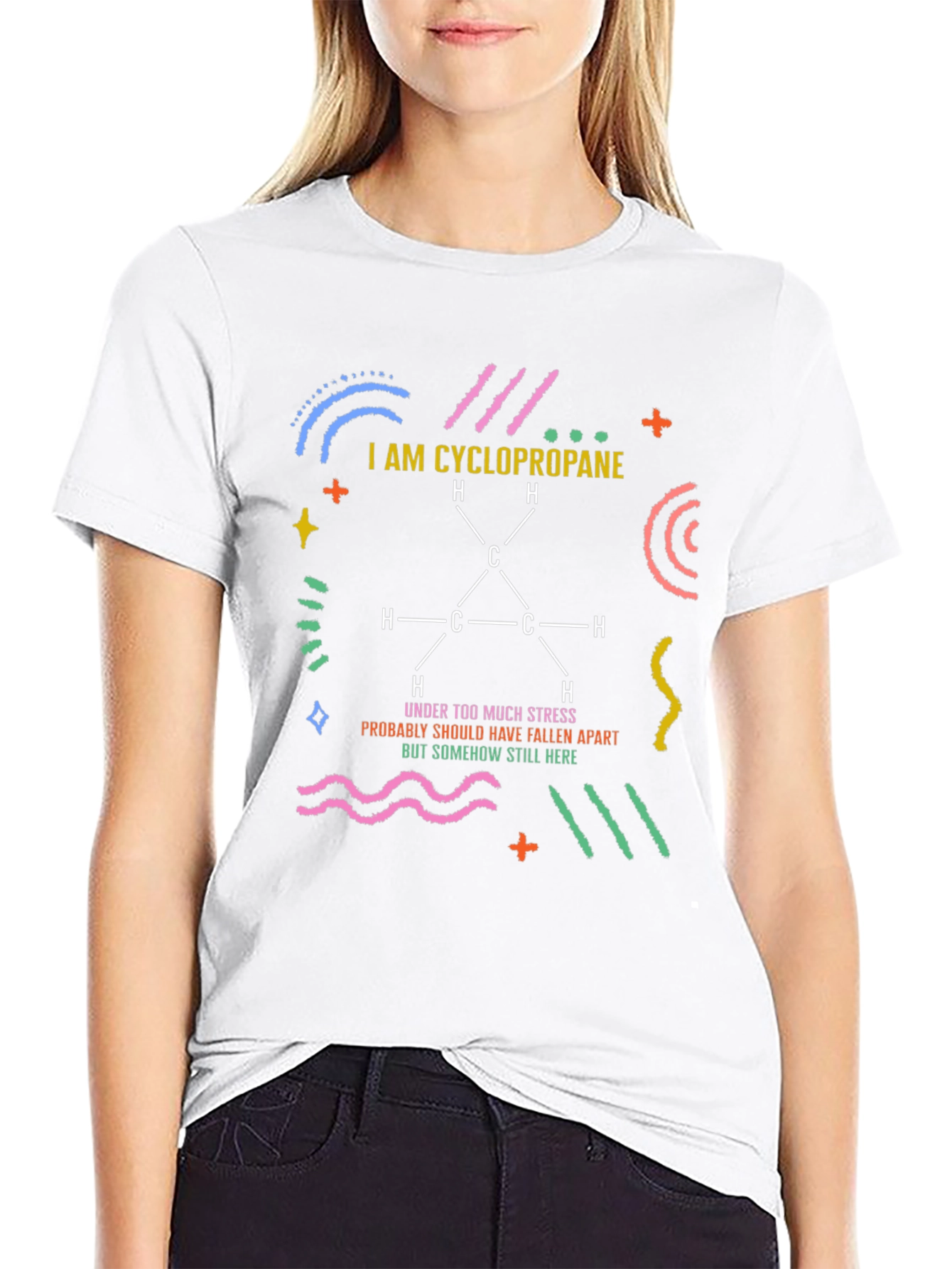 Cyclopropane Stress T-Shirt - Chemistry Humor Tee