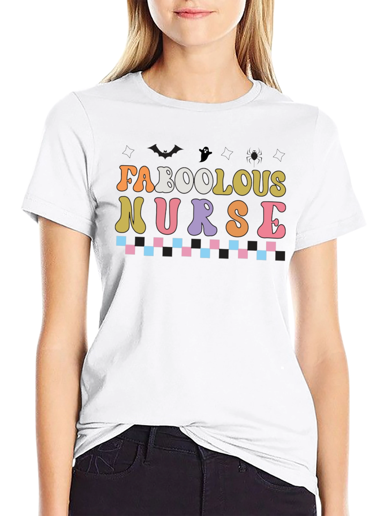 Fabulous Nurse Halloween T-Shirt - Black