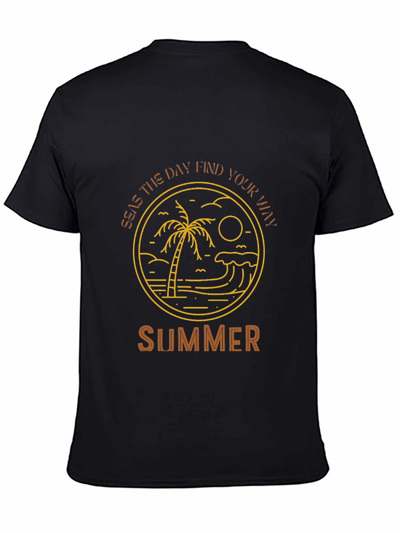 Summer Graphic Tee - Palm Tree Design