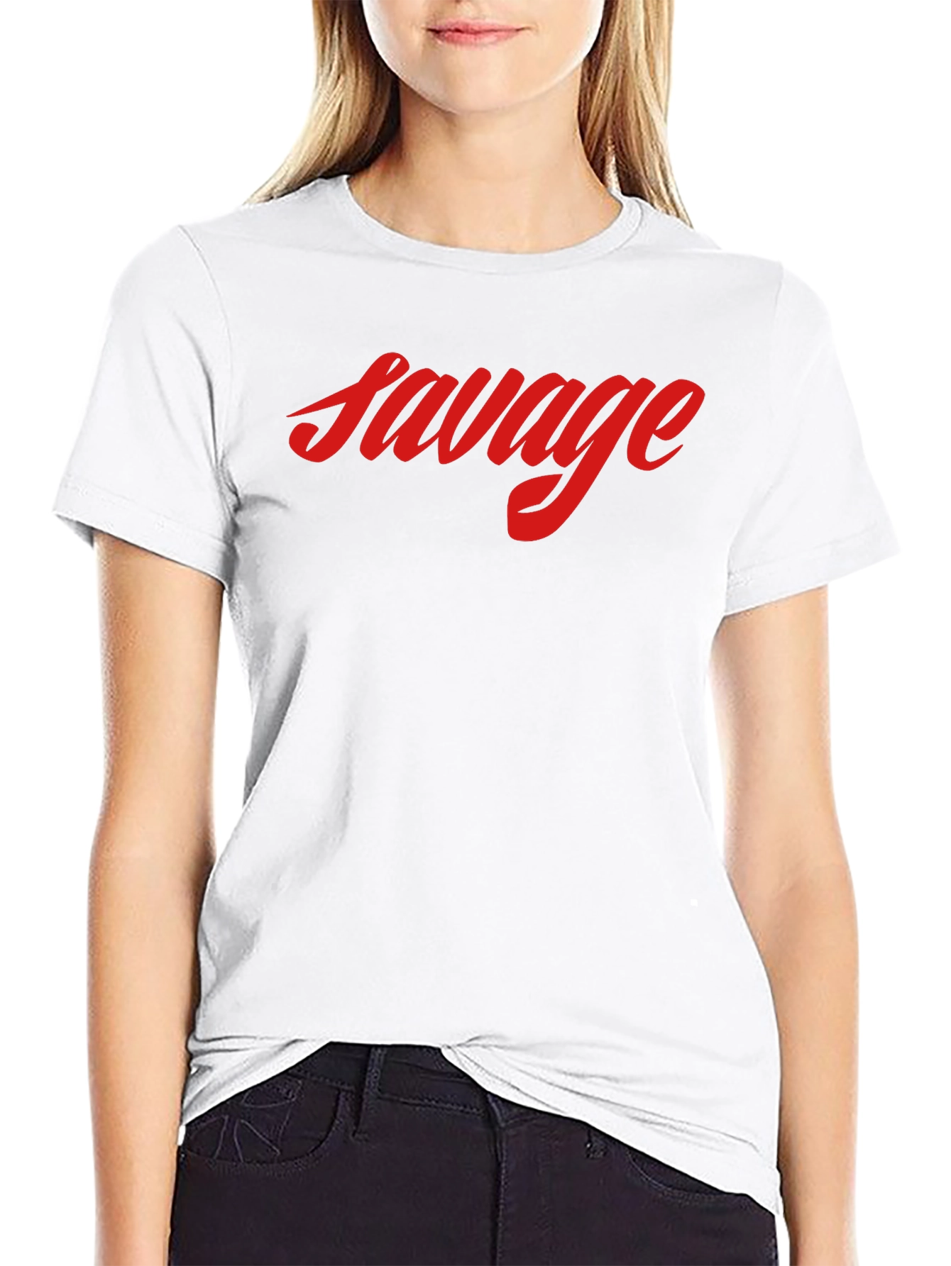 Savage Graphic Tee - Black Short Sleeve Shirt