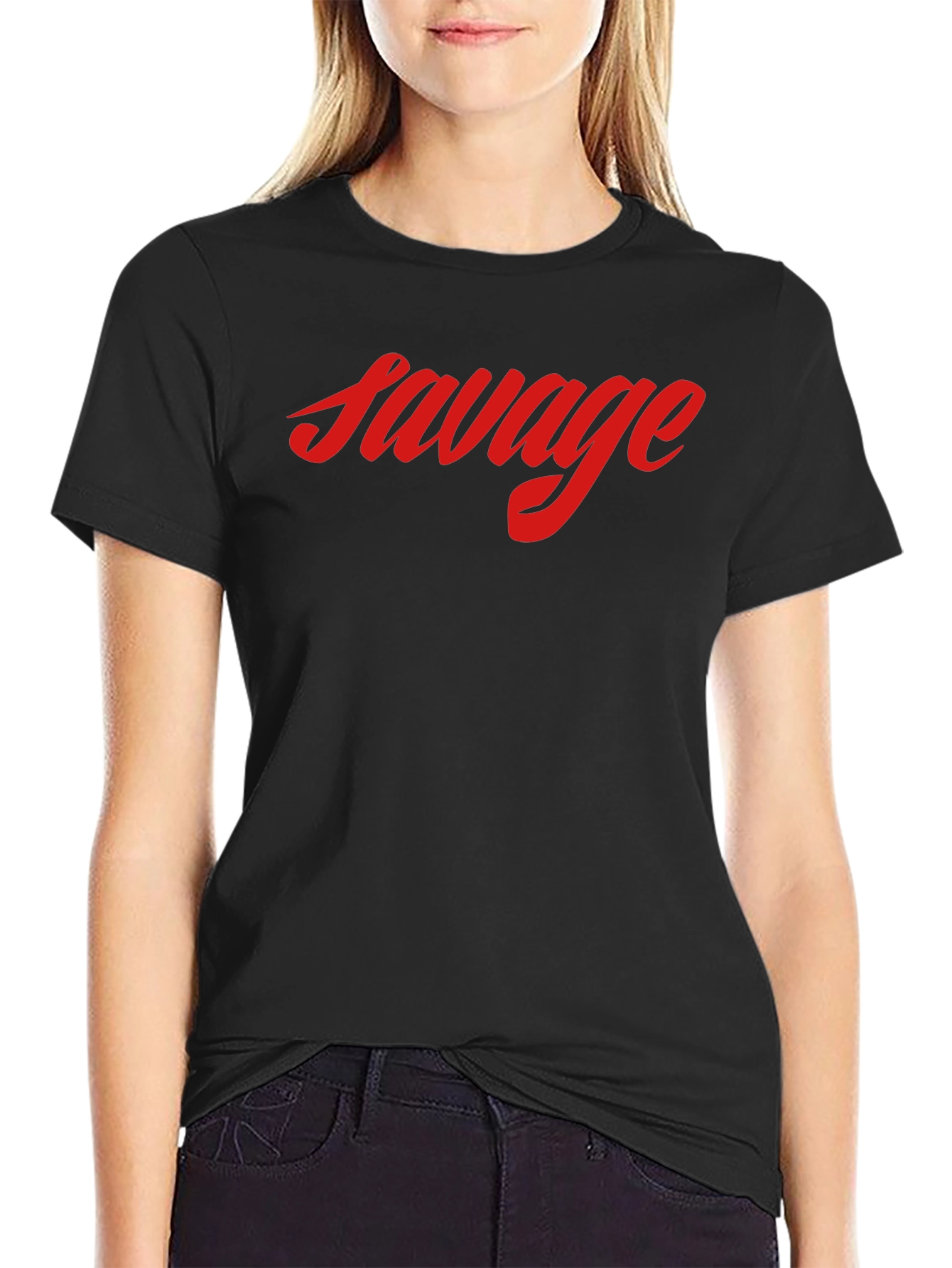 Savage Graphic Tee - Black Short Sleeve Shirt