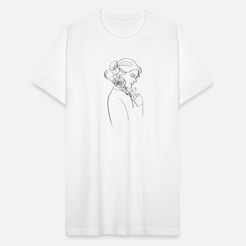 abstract woman in line draw