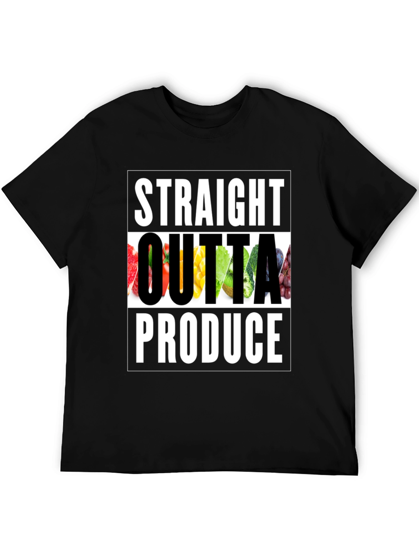 Straight Outta Produce T-Shirt - Funny Foodie Tee