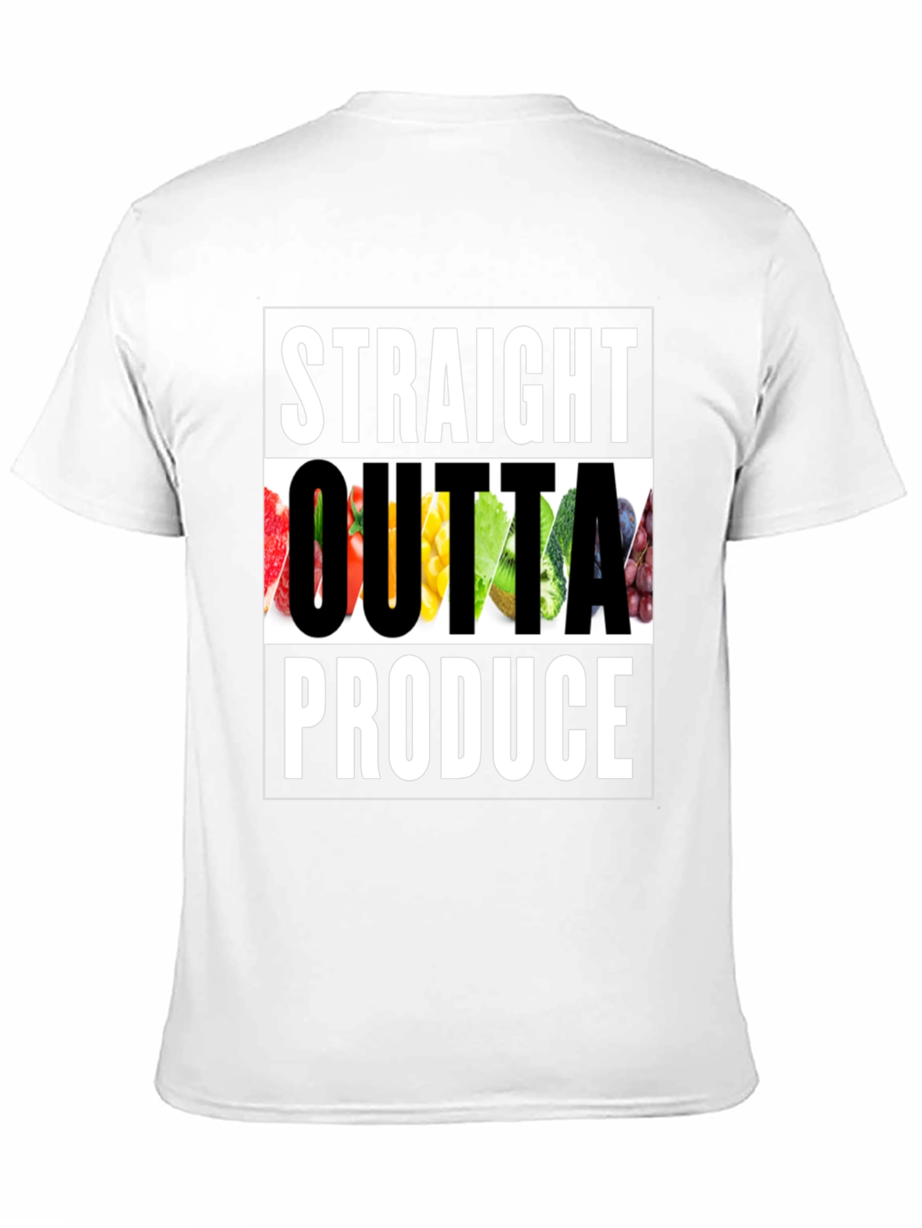 Straight Outta Produce T-Shirt - Funny Foodie Tee