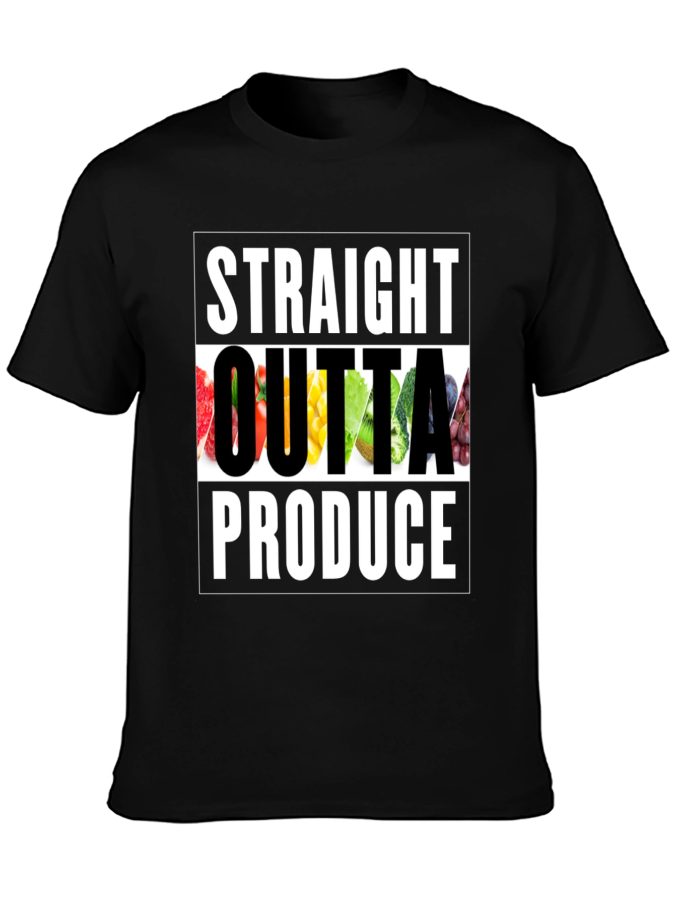 Straight Outta Produce T-Shirt - Funny Foodie Tee