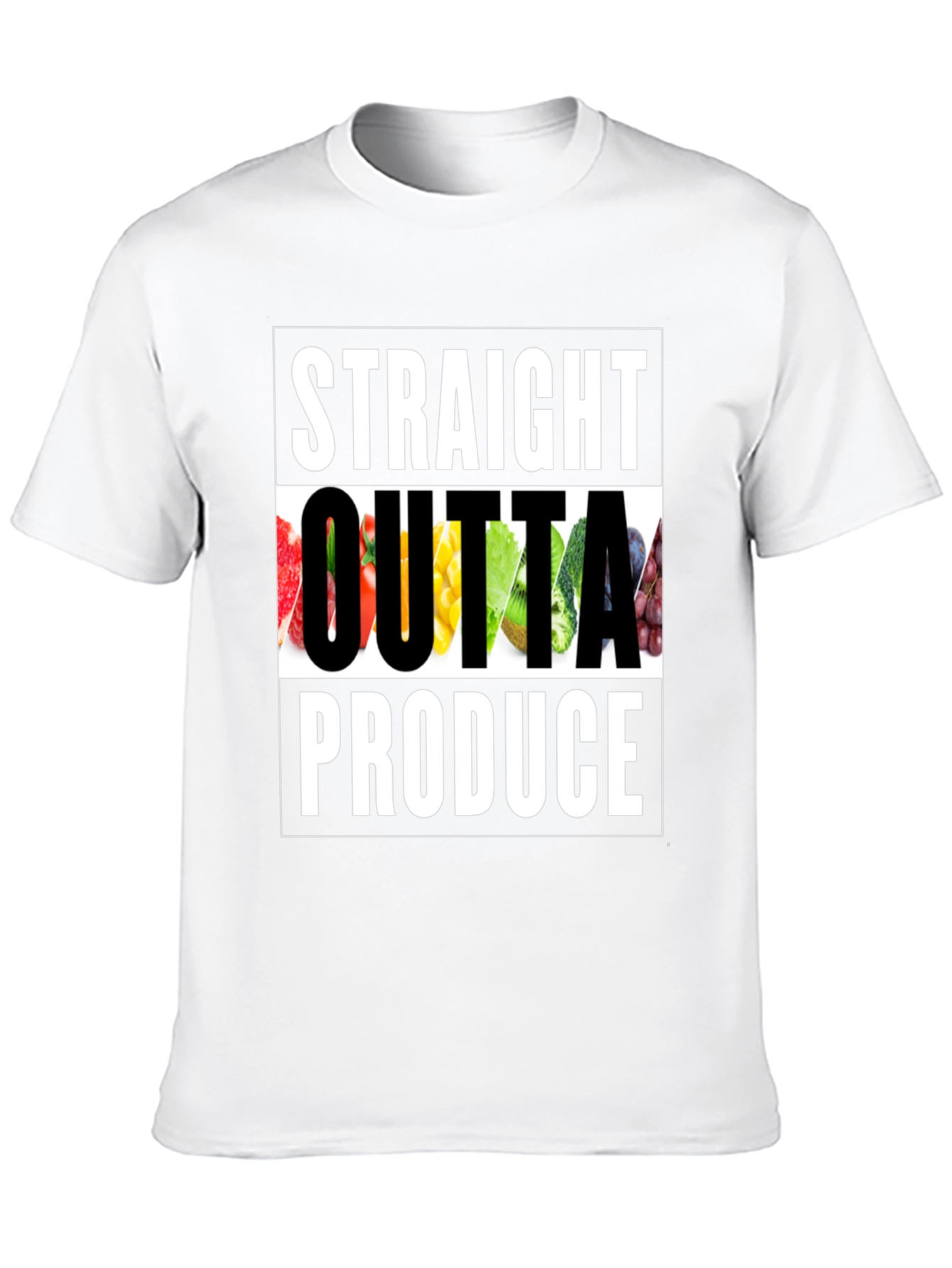 Straight Outta Produce T-Shirt - Funny Foodie Tee