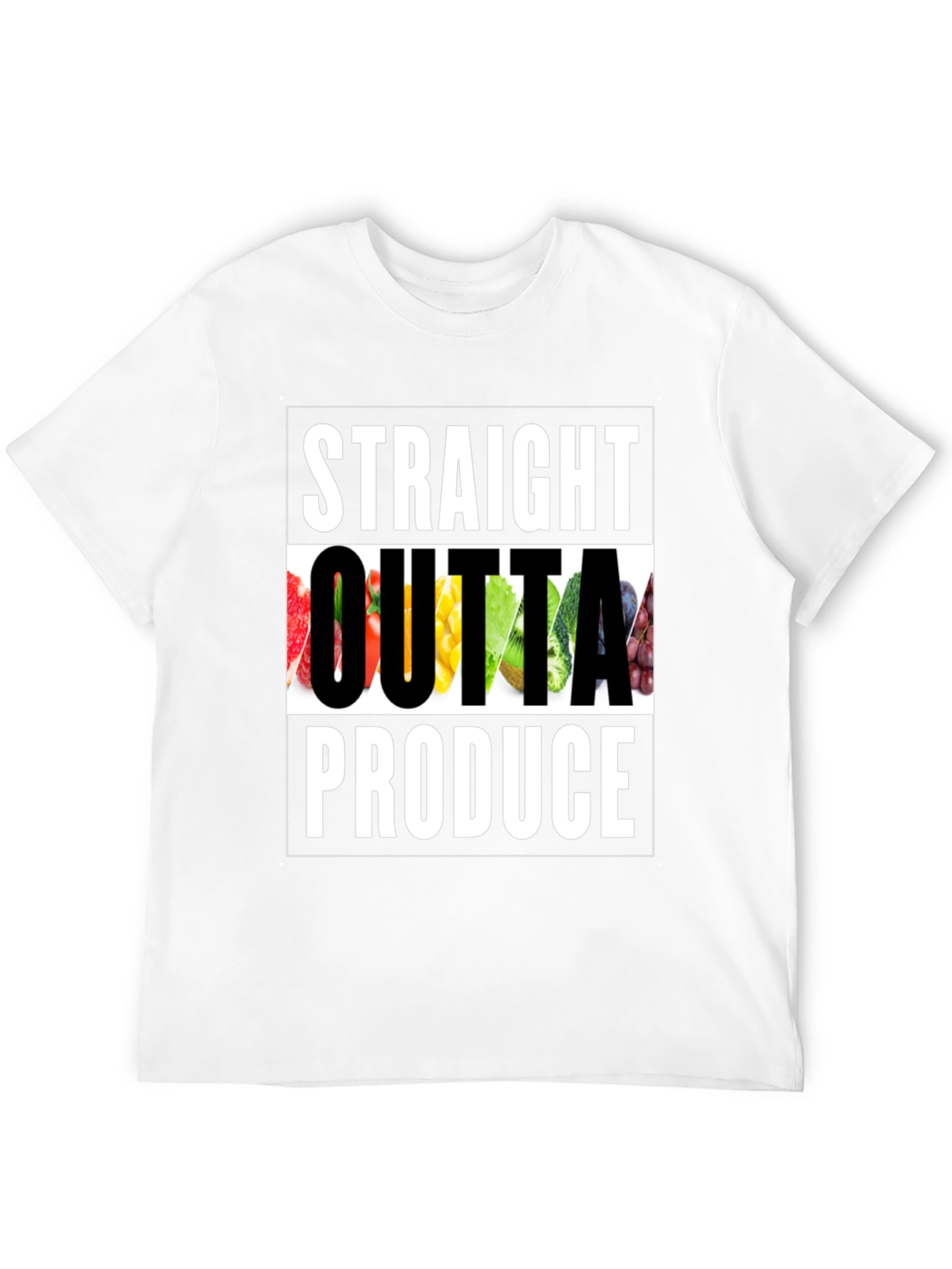 Straight Outta Produce T-Shirt - Funny Foodie Tee
