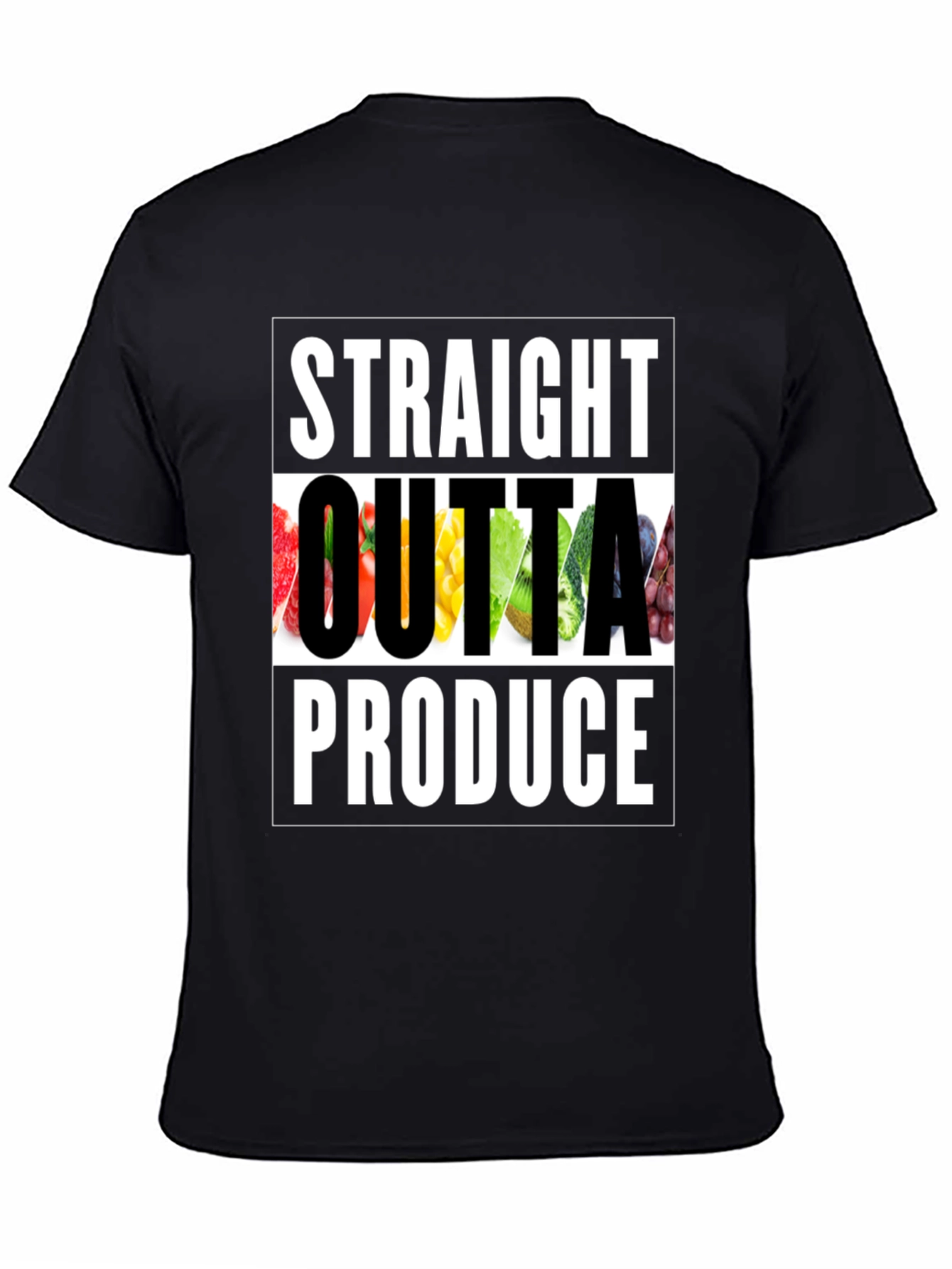 Straight Outta Produce T-Shirt - Funny Foodie Tee