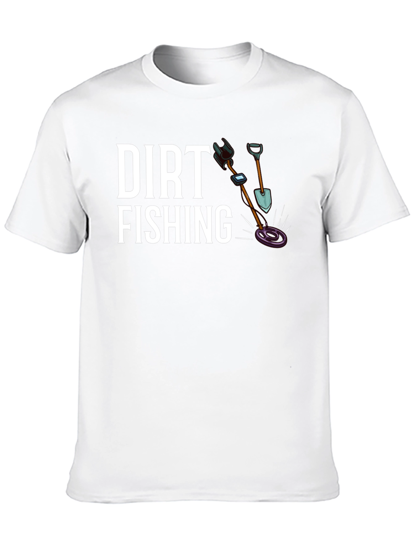 Dirt Fishing Graphic T-Shirt - Black