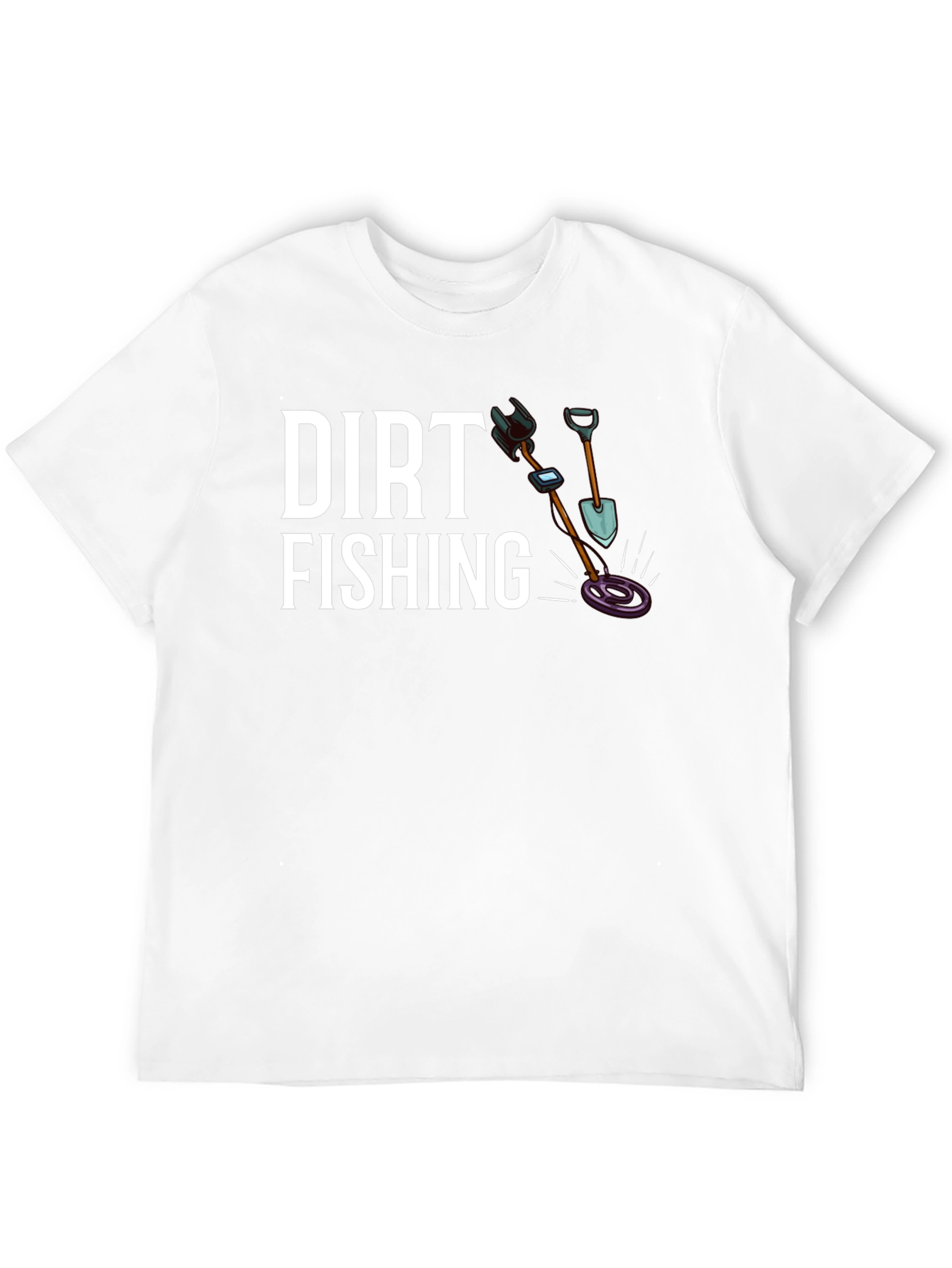 Dirt Fishing Graphic T-Shirt - Black