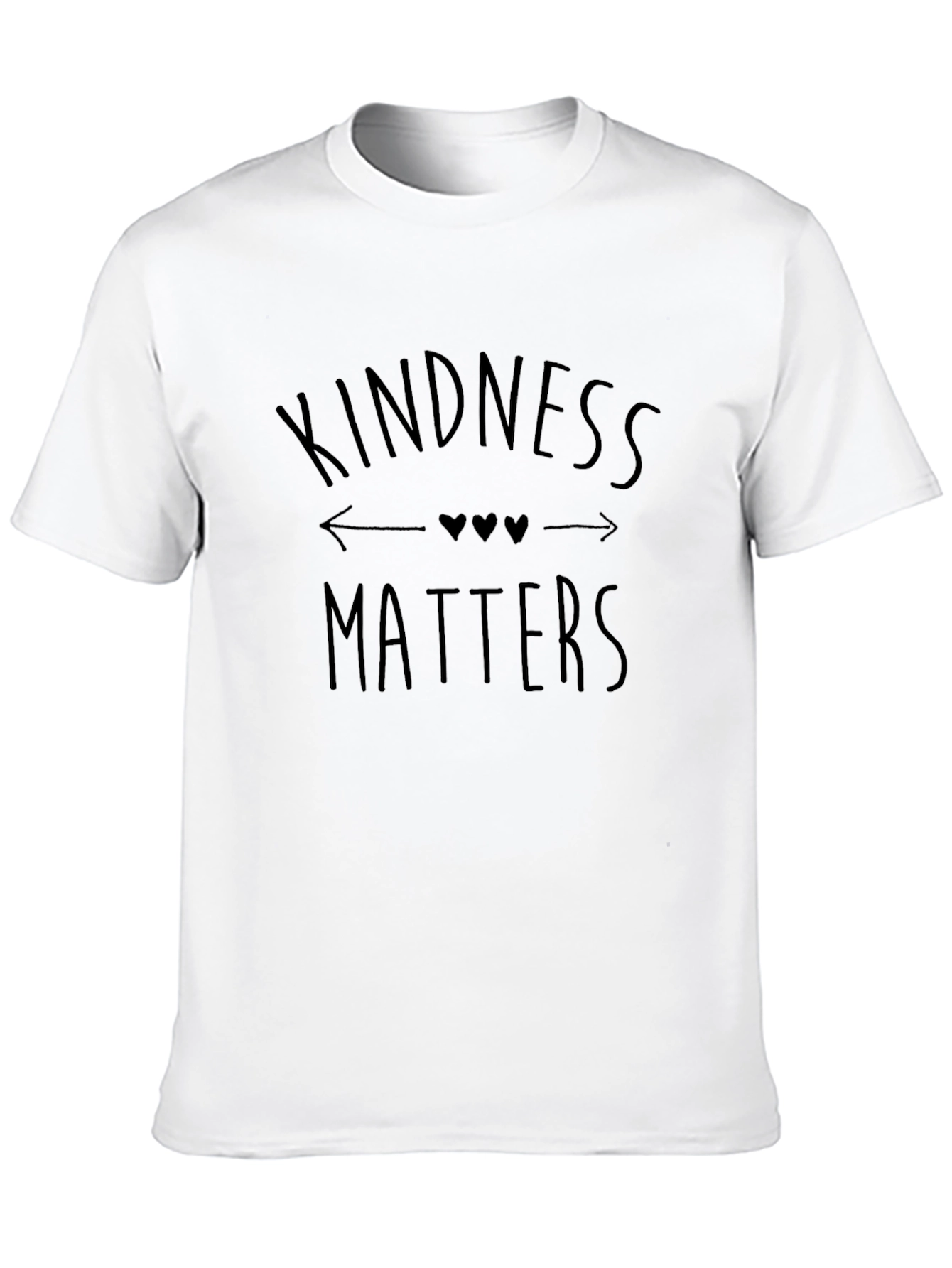 Kindness Matters Black Graphic T-Shirt