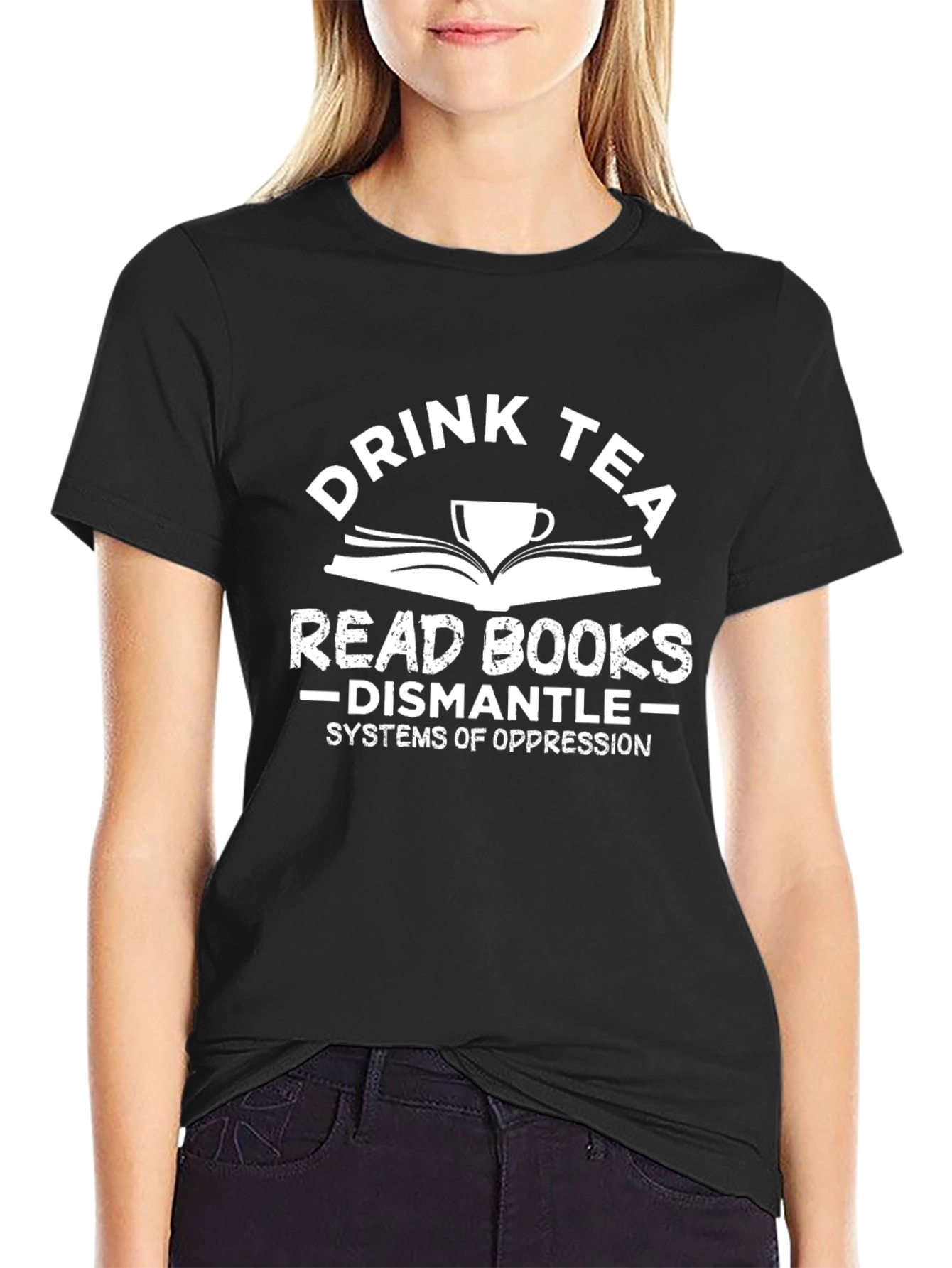 Drink Tea Read Books T-Shirt