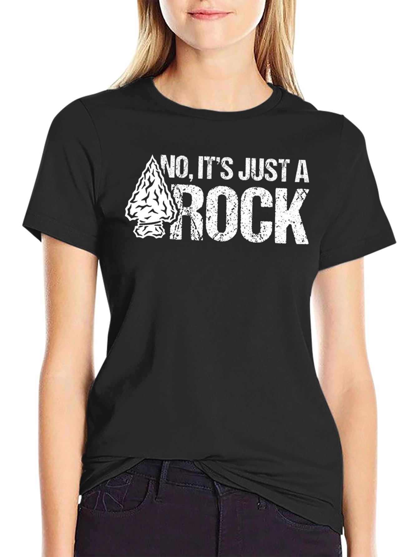 Just a Rock T-Shirt Arrowhead Design