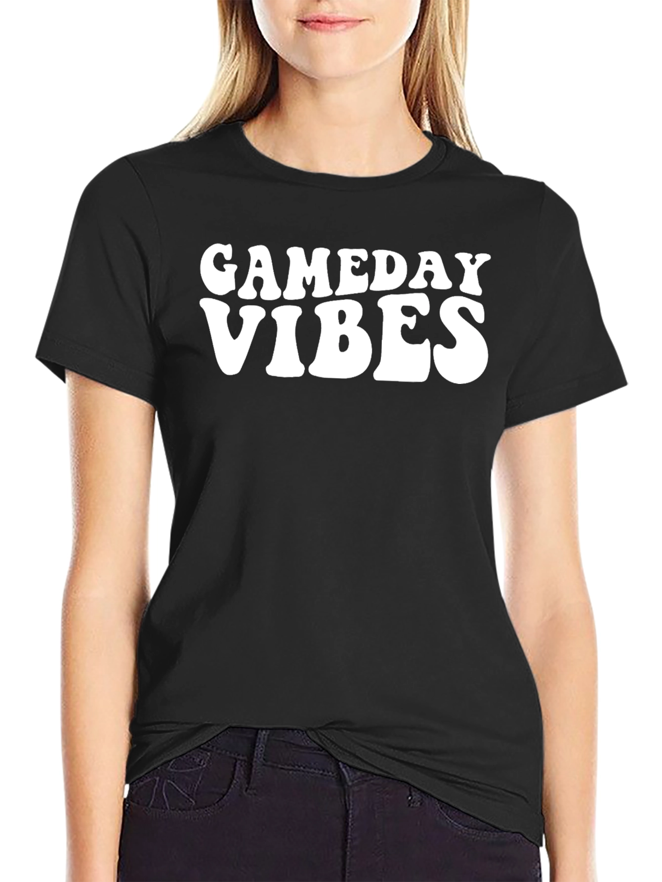 Gameday Vibes Black T-Shirt
