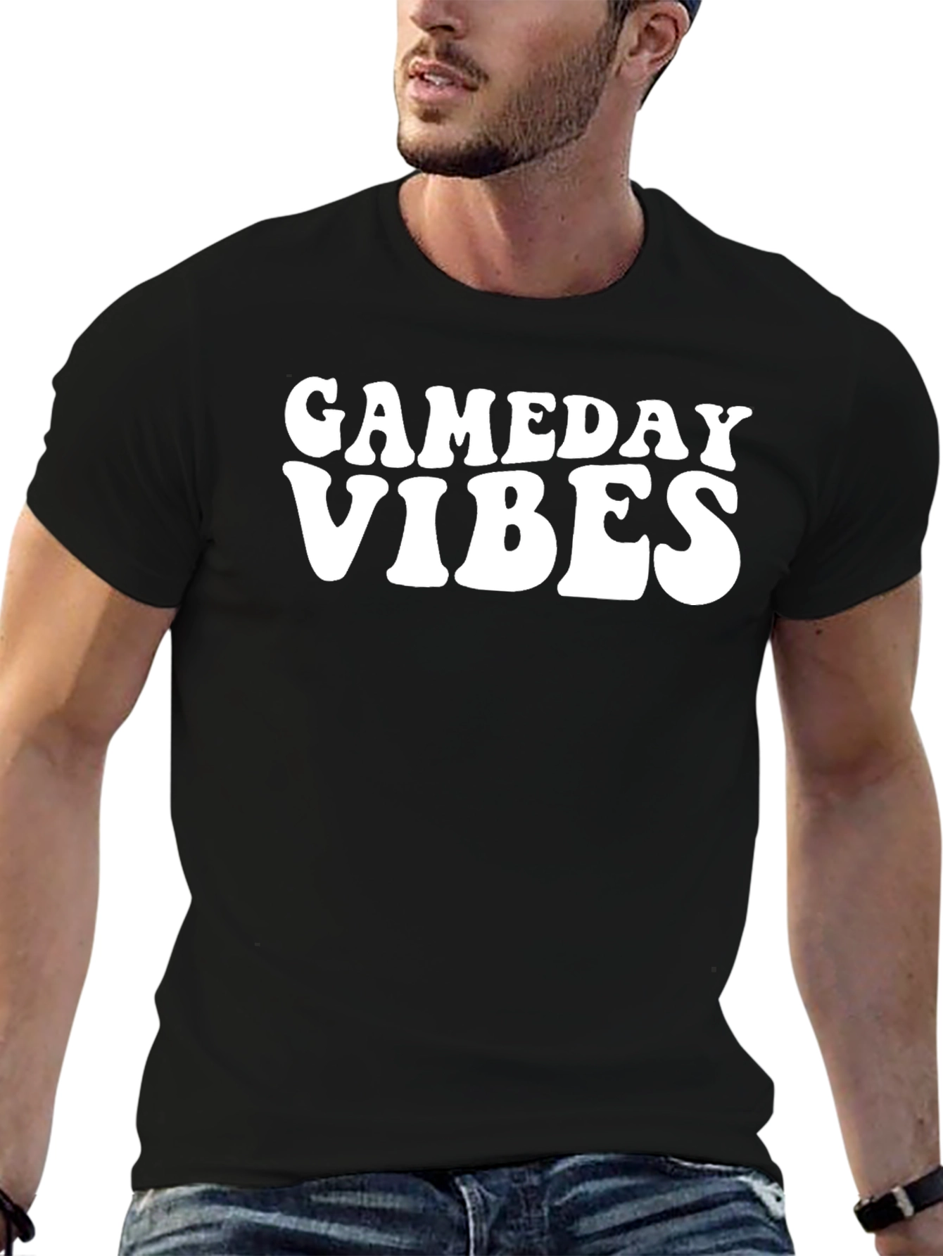 Gameday Vibes Black T-Shirt