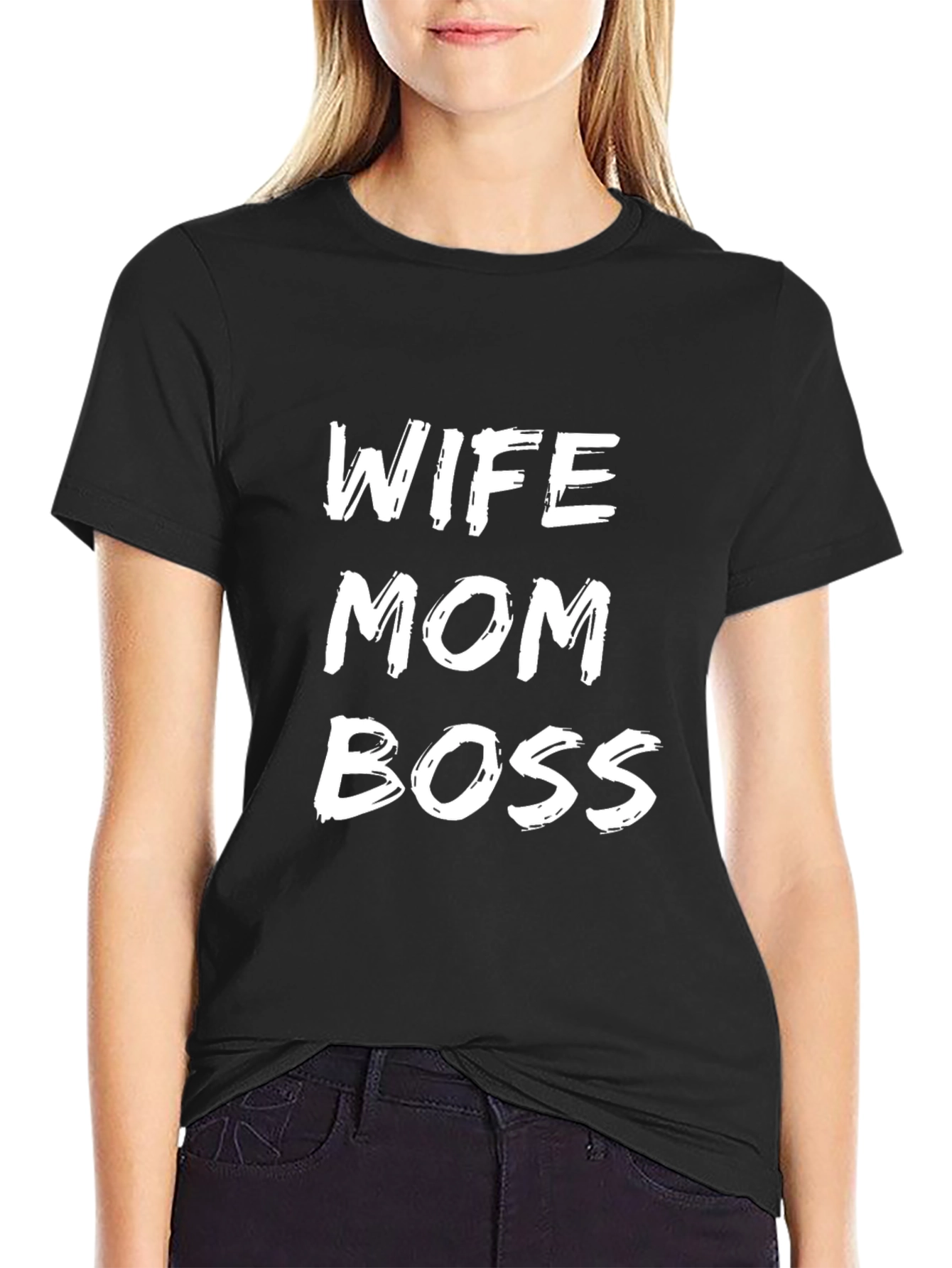 Wife Mom Boss Graphic T-Shirt - Stylish & Empowering