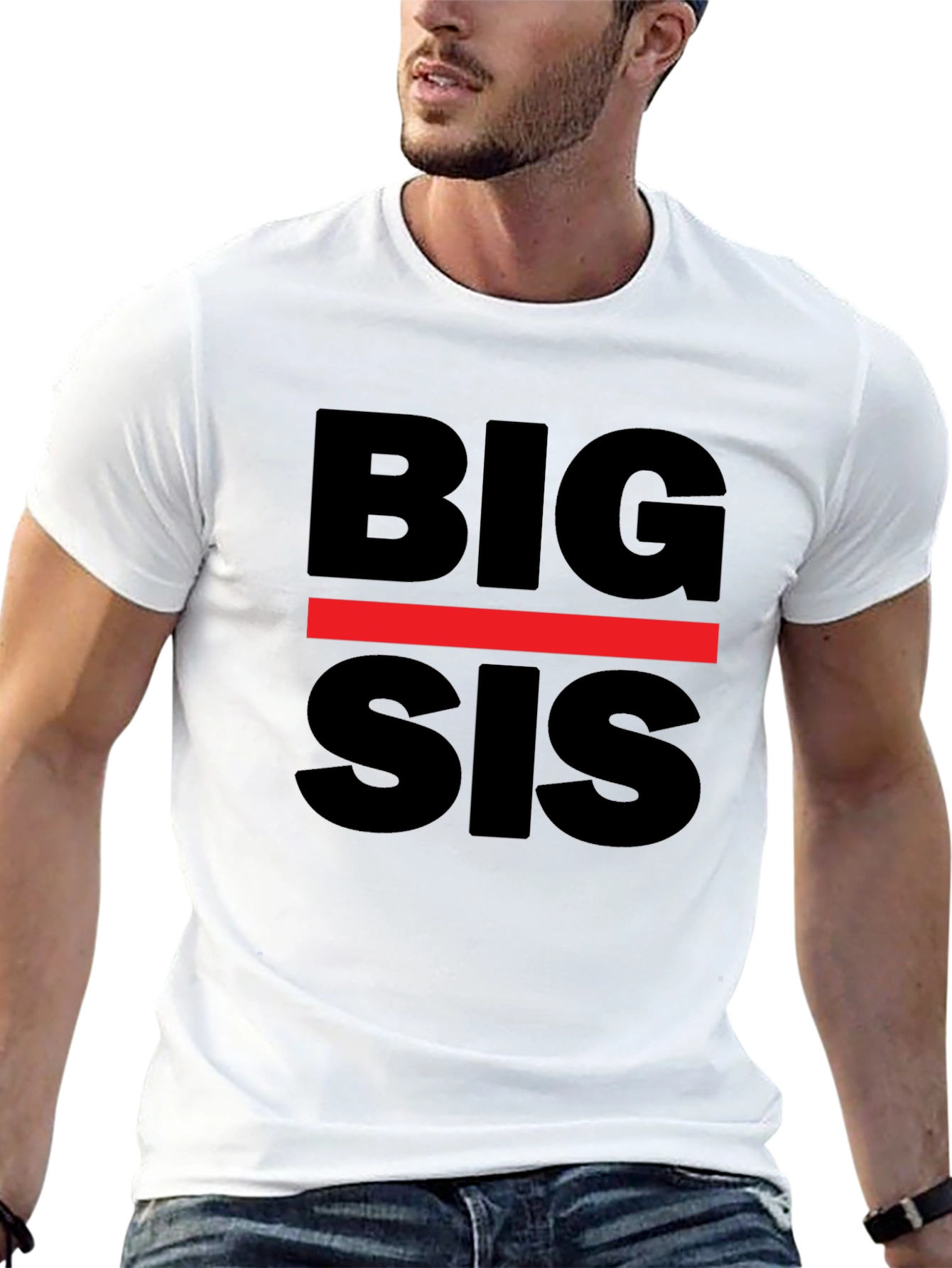 Big Sis Graphic T-Shirt - Black Tee
