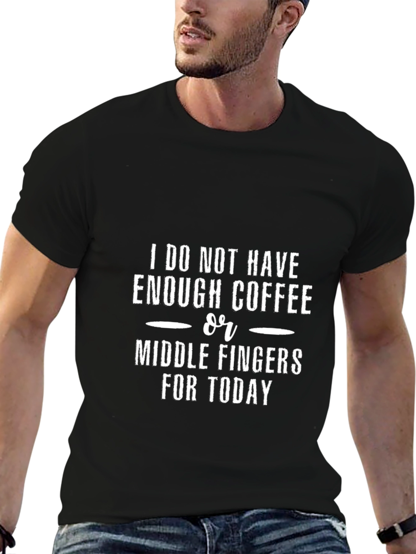 Coffee and Middle Fingers Graphic Tee