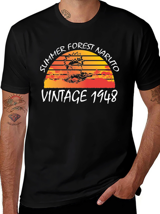Naruto Vintage 1948 Summer Forest T-Shirt