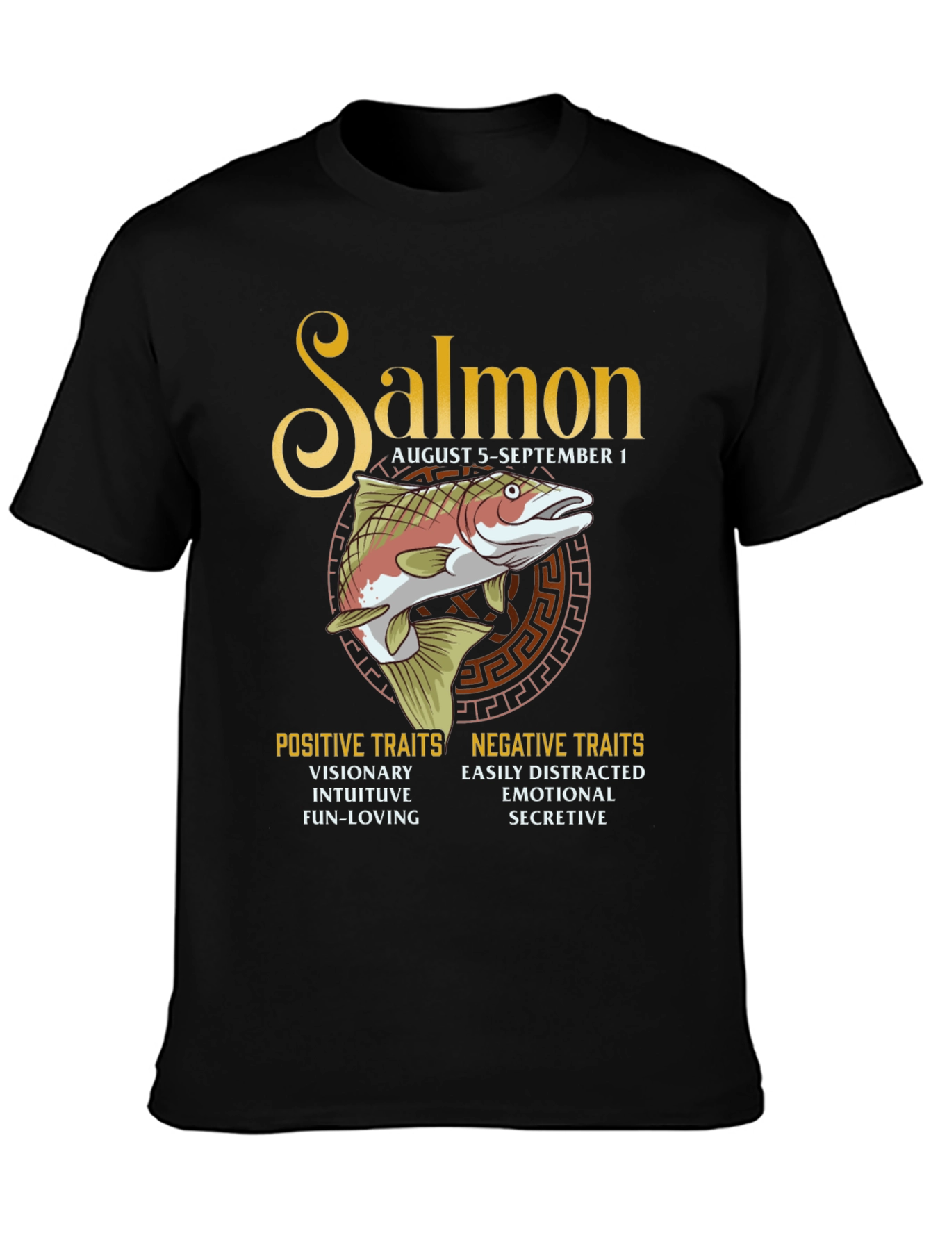 Salmon Zodiac T-Shirt: August 5 - September 1