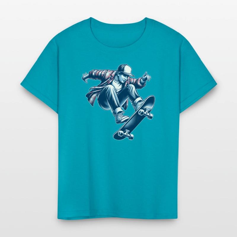 AI Old School 1990s Teen Skater