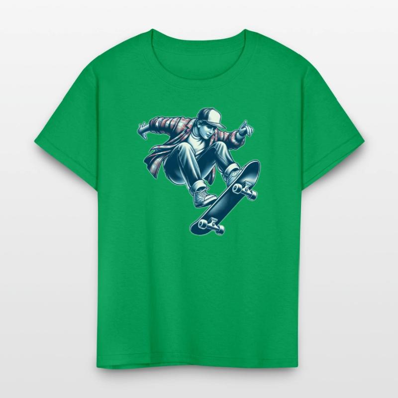 AI Old School 1990s Teen Skater