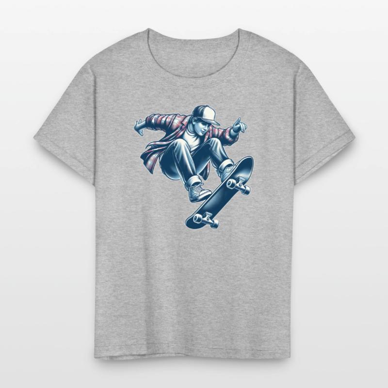 AI Old School 1990s Teen Skater