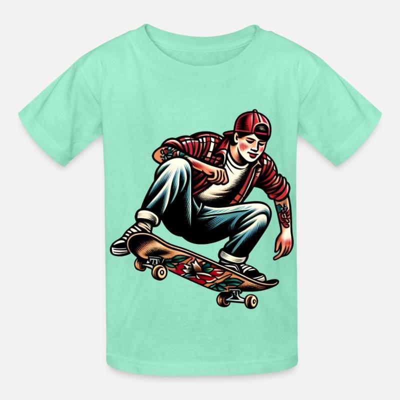 AI Old School 90s Teen Skater