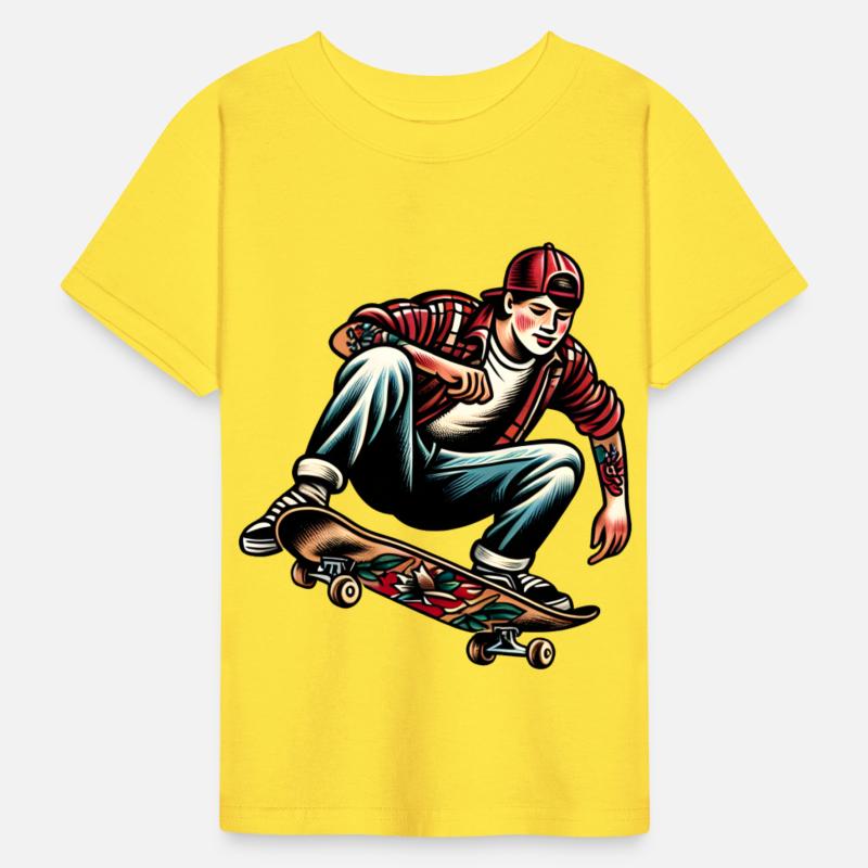 AI Old School 90s Teen Skater