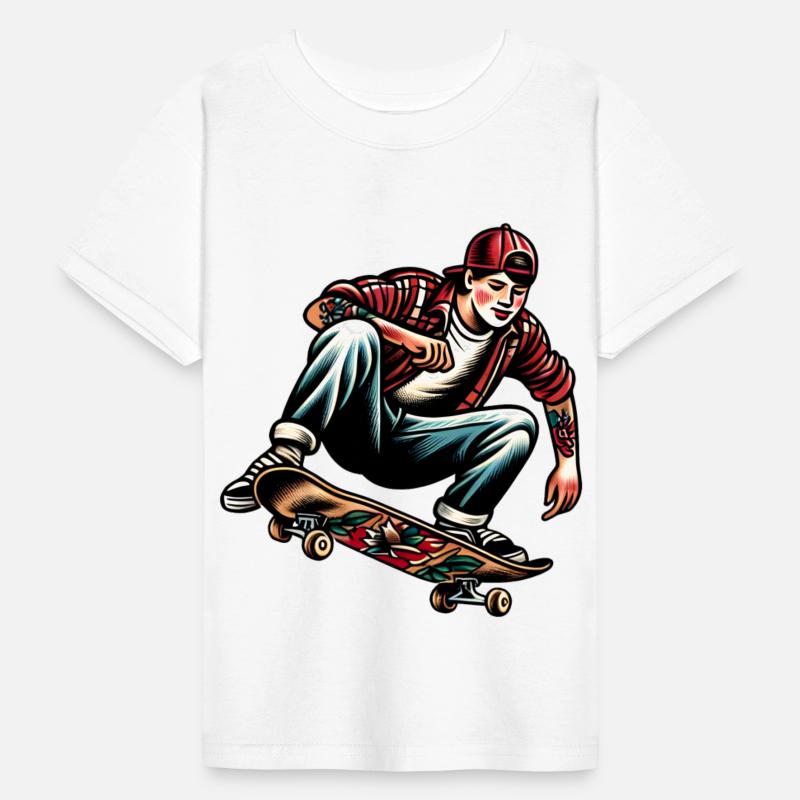 AI Old School 90s Teen Skater