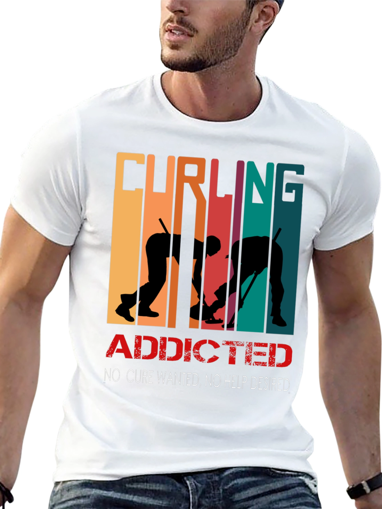 Curling Addicted T-Shirt - No Cure Wanted