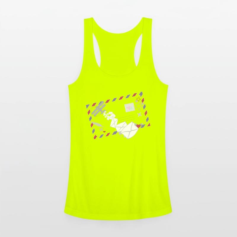 Airmail frame with letters & mail plane symbol