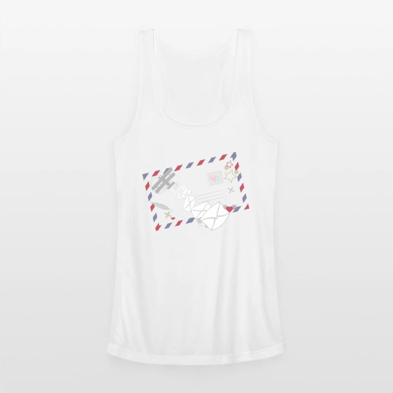 Airmail frame with letters & mail plane symbol