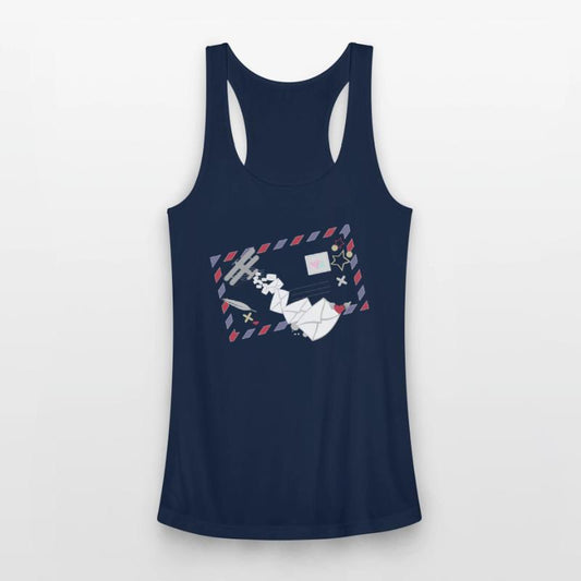 Airmail frame with letters & mail plane symbol