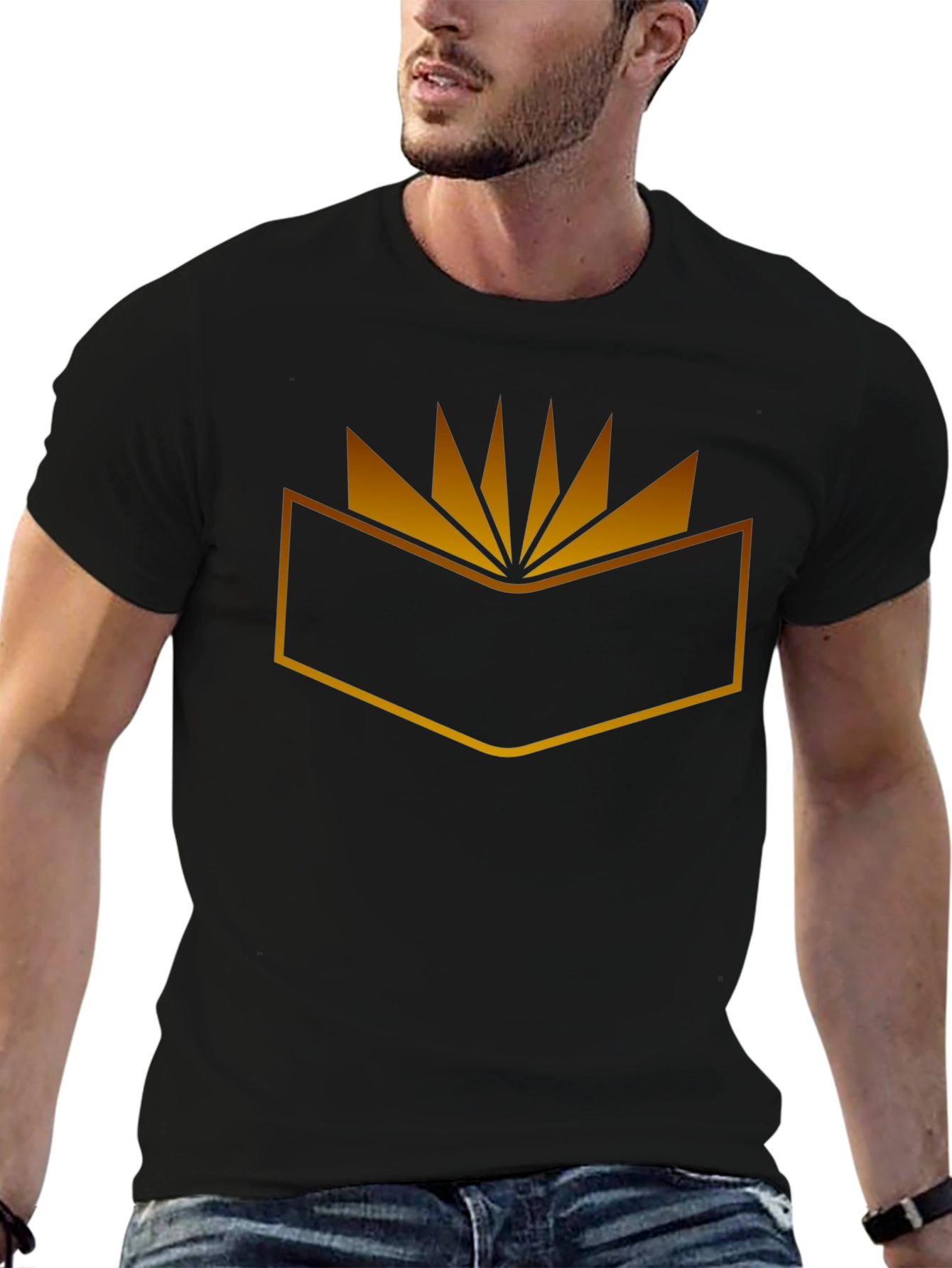 Geometric Graphic Tee - Modern Style