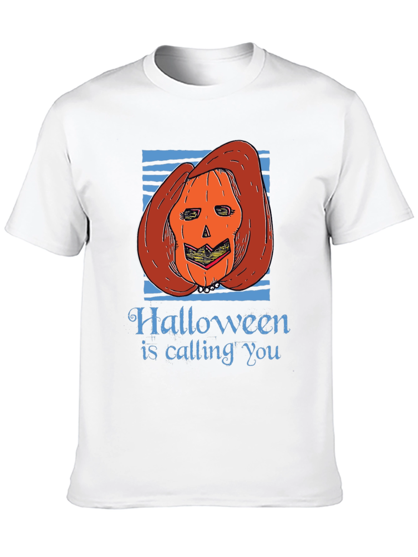 Halloween Pumpkin Lady Graphic Tee
