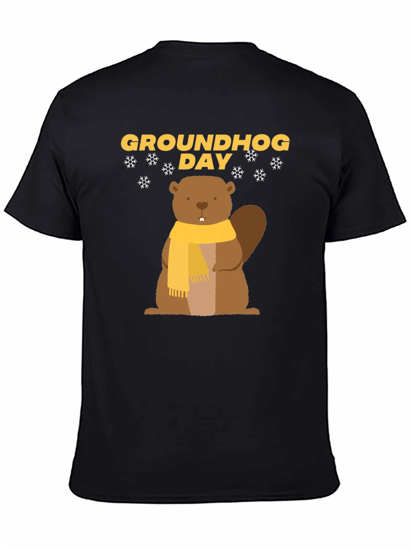 Groundhog Day T-Shirt - Cute Cartoon Woodchuck