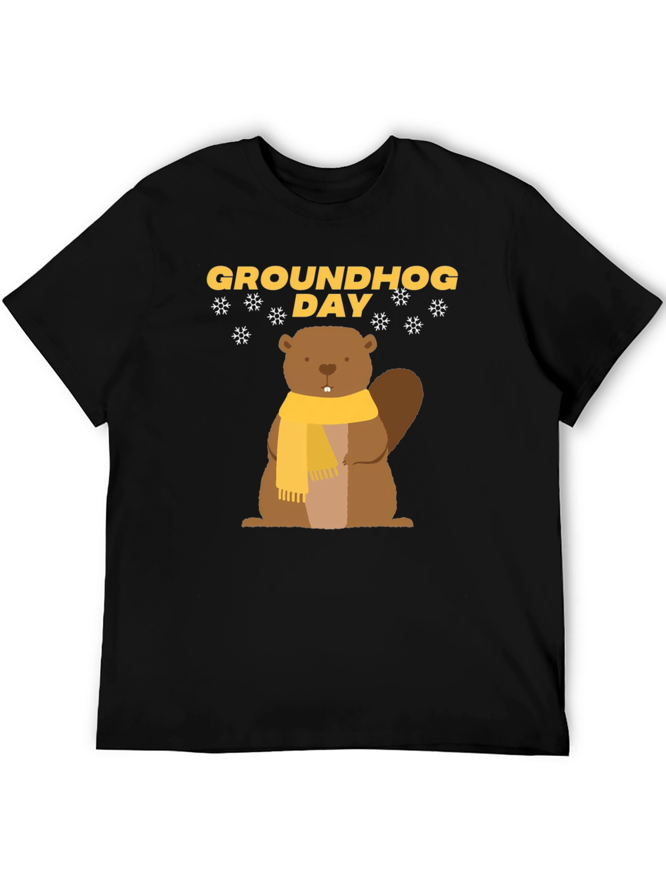 Groundhog Day T-Shirt - Cute Cartoon Woodchuck