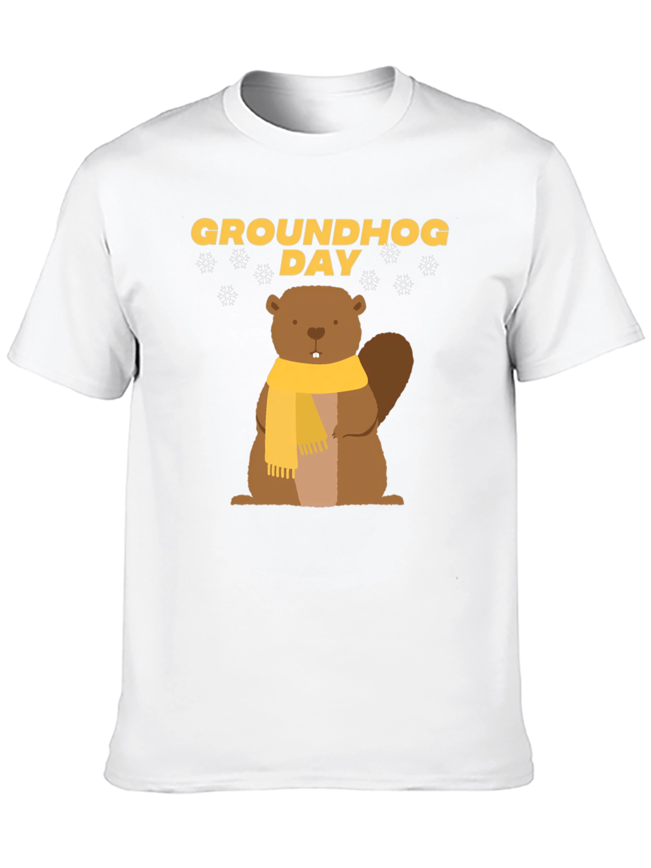 Groundhog Day T-Shirt - Cute Cartoon Woodchuck